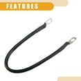thumbnail image 5 of 1 Pcs 3/8" Lugs 1ft Cable Length Universal Battery Inverter Cable - Car 6 AWG Gauge Battery Cables Durable - Pure Copper Rubber Black, 5 of 7