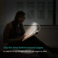 Rechargeable Book Light 9 LED Clipon Reading Light 3 Color Temperature