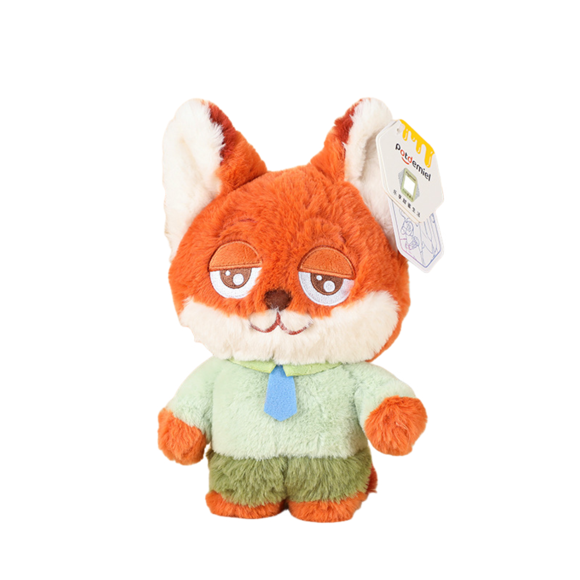 WJCA 20cm Nick Zootopia Nick Wilde Plush Toy - Ultra-Soft Stuffed Animal, Cute Character Doll for Kids & Fans