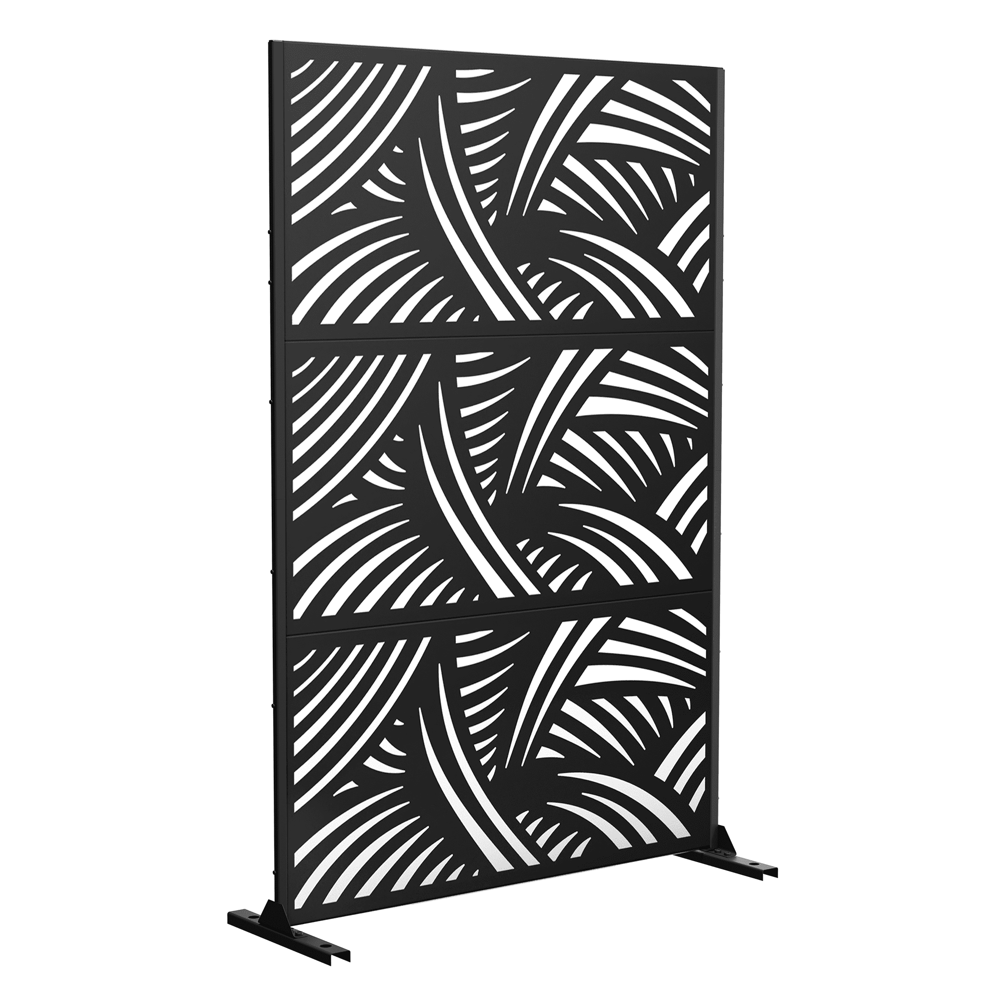 PexFix 76"x47"x16" Decorative Privacy Screen Outdoor Divider with Stand, Featuring Precise Laser