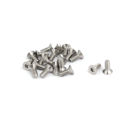 

Uxcell M1.6x4mm 304 Stainless Steel Flat Head T4 Drive Torx Screws Fasteners (20-pack)