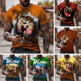 thumbnail image 2 of Nueva Llegada Looney Tunes Taz-Mania Camiseta De Impresión 3D Tazmanian Devil Printing Hombres Y ’ spangjing, 2 of 4