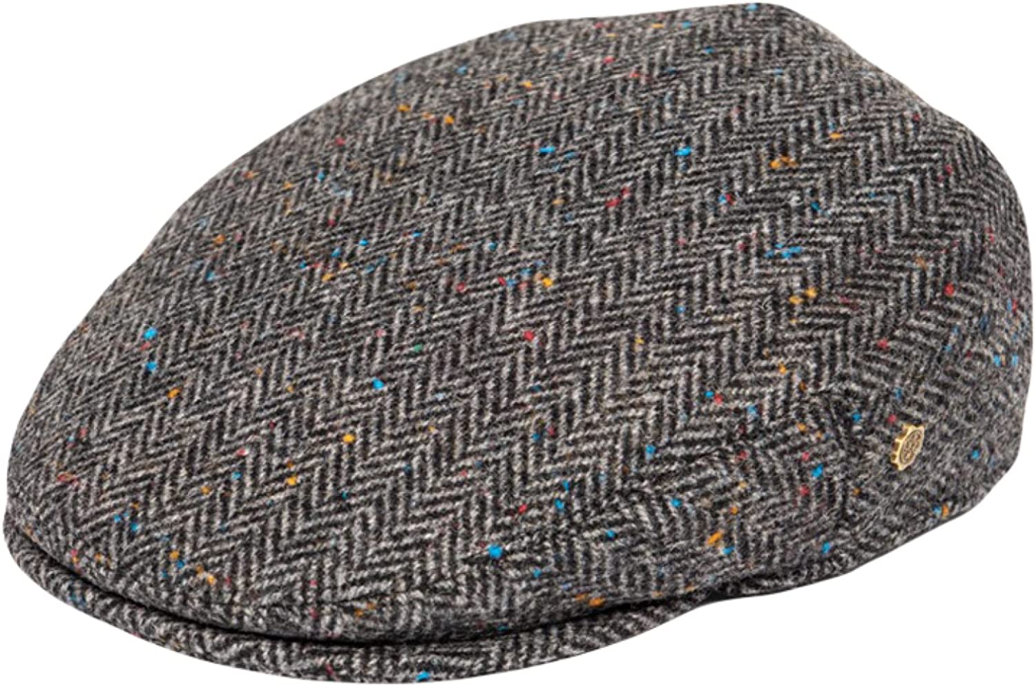 CoCopeaunts Newsboy Hat Ivy Cap Herringbone Flat Driving Cap Wool Tweed