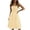 A-Yellow152, variant on Women's Smocked Tube Top Midi Dress Pocketed A-Line Flowy Silhouette Casual Daily Gown