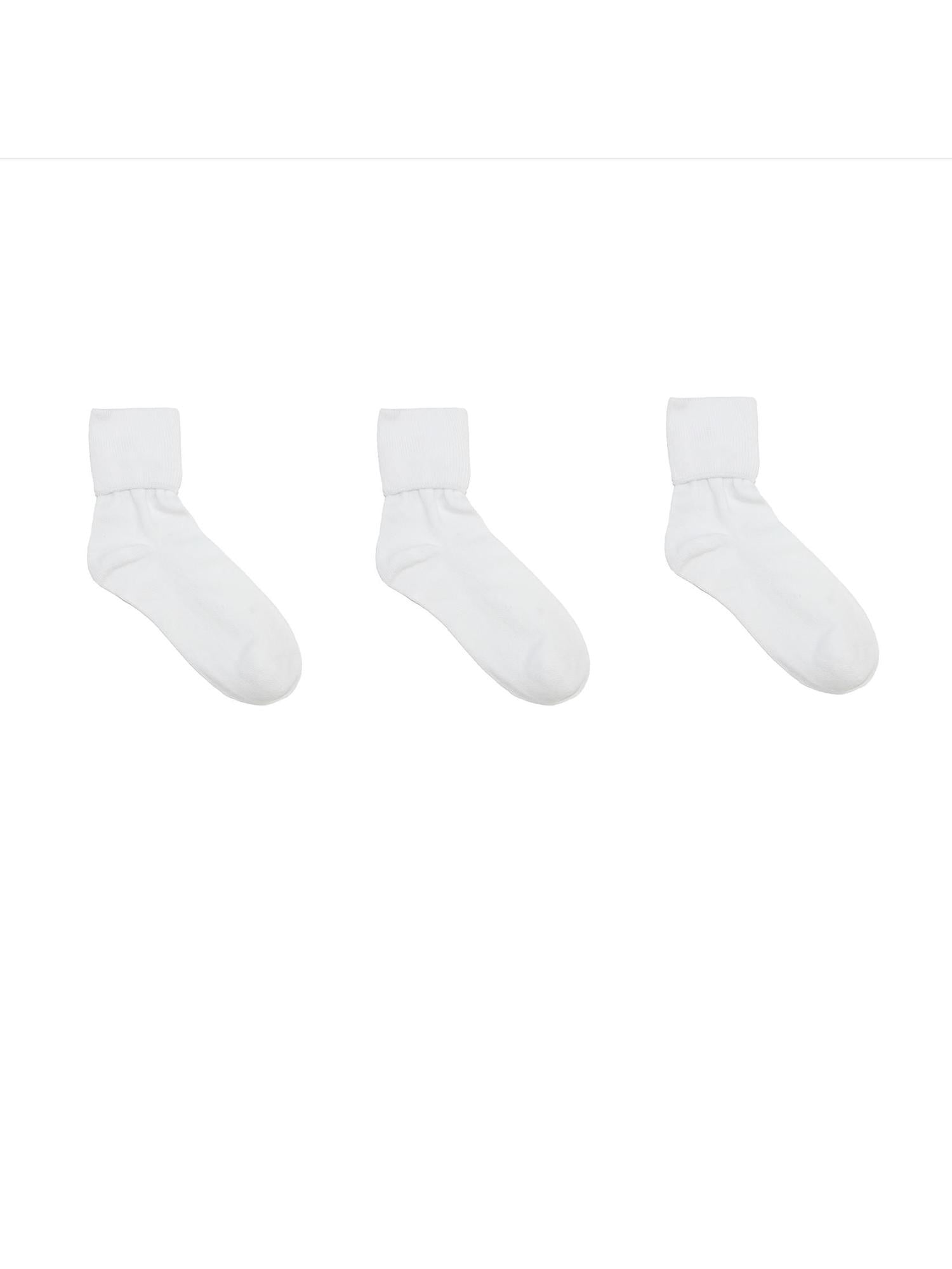Jefferies Socks - Women's Organic Cotton Turn Cuff Sock (Pack of 3 ...