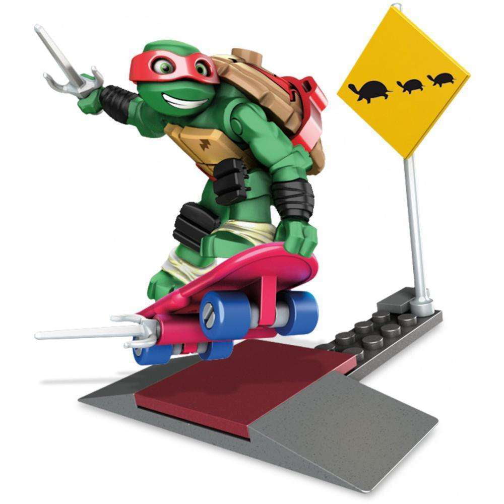 TMNT Teenage Mutant Ninja Turtles Raph Skate Training 29 PCS Mega Bloks 