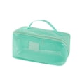 thumbnail image 2 of AUNVITO Mesh Storage Bag, Large Capacity Travel Toiletry Bag, Portable Cosmetic Organizer with Handle, 2 of 6