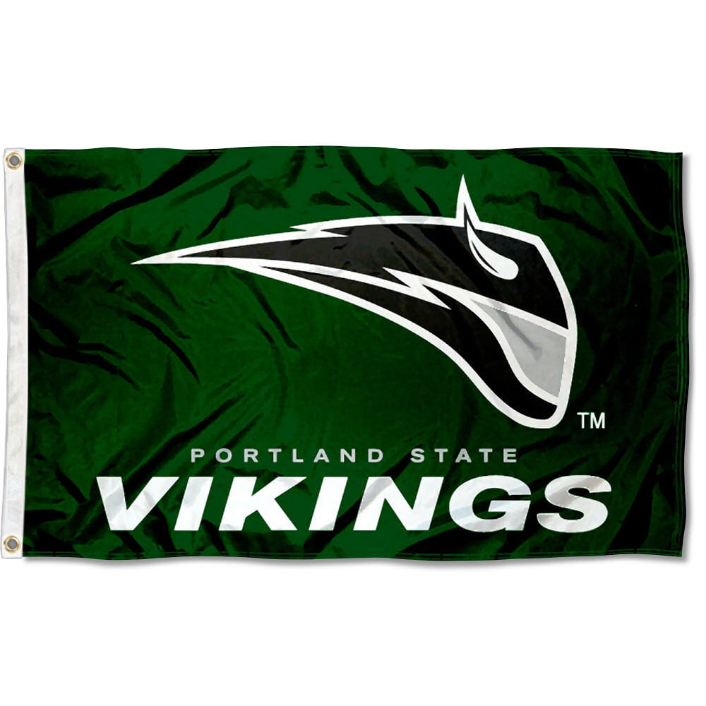 Portland State Vikings Garden Flag - Double Sided 13x18 Inch College Banner