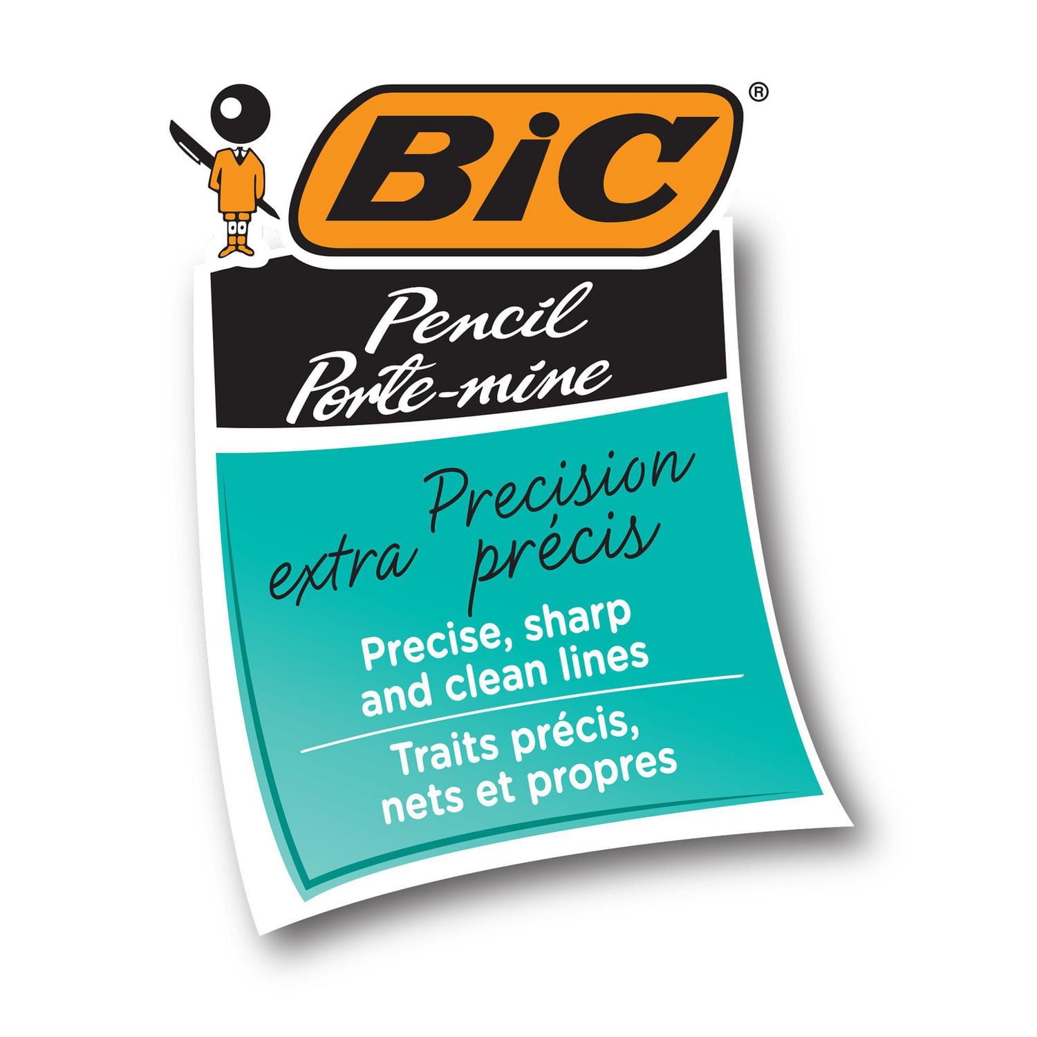 BIC Extra-Precision Mechanical Pencil, Metallic Barrel, Fine Point (0.5mm), 10-Count, Precise Lines for Neat Penmanship, 10 Count