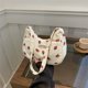 thumbnail image 3 of Bolso de axila para mujer, nuevo estilo otoño 2025, bonito bolso cuadrado pequeño con fresas, bolso de hombro literario, bolso de mensajero informal, 3 of 5