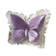 thumbnail image 3 of Cojín decorativo con forma de mariposa para sofá, ideal para fotos. Cojín lumbar con soporte para la espalda. violeta, 3 of 9