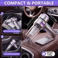 thumbnail image 3 of YIKEXINCHEN Handheld Car Vacuum Cleaner Cordless，4-in-1 Portable Mini Household Compact Vacuum Cleaner with 7 Attachments for Car, 3 of 9