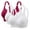 Wine White White, variant on Erwazi 3 Pack Women Support Wireless T-Shirt Bra Plus Size Seamless Convertible Wirefree Bras Push Up Padded Full Figure Bra
