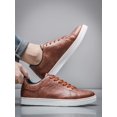 thumbnail image 2 of White Colorblock Skate Shoes For Men, Lace-Up Front Minimalist Sneakers Manfinity Basics, 2 of 3