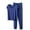 Blue, variant on Women's 20% Modal 40% Cotton 40% Polyester Casual Loose Fit V-Neck Short Sleeve Long Pants Pajama Sleepwear Home Wear Set (Sizes M-2XL)