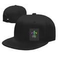 thumbnail image 4 of Flat Bill Visor Classic Snapback Hat Roots New Orleans Adjustable Style Baseball Cap, 4 of 7