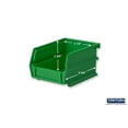 thumbnail image 3 of Triton Products® Green Polypropylene Bins; 24 Interlocking Bins With 2 Wall Mount Rails, 3 of 7