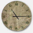 thumbnail image 1 of DesignArt Horloge Murale Grande Style Papier Ancien Antique, 1 of 2