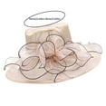 thumbnail image 3 of XIMIN Daily Headwear for Teen Girls Women’s Summer 𝐒𝐮𝐧𝐬𝐜𝐫𝐞𝐞𝐧 Sunshade Cloth Hat Tea Party Wedding Fascinator Hat Anti Wide Brim Sun Hats, 3 of 8