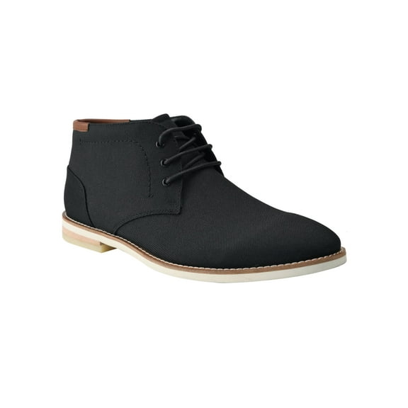 CALVIN KLEIN Mens Black Cushioned Alory Round Toe Lace-Up Chukka Boots 11.5 M