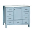 thumbnail image 2 of Horizon 42" Bathroom Vanity with Powder Blue Cabinet and Engineered White Top, 2 of 6