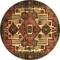 thumbnail image 1 of Ahgly Company Indoor Round Persian Brown Traditional Area Rugs, 6' Round, 1 of 4