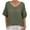 Army Green, variant on Admvng Tops for Women Round Neck Casual Short Sleeved Solid Color T-shirt S-2XL