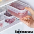 thumbnail image 6 of L Plastic Food Storage Container With Airtight Lid Stackable And Microwave-Safe For Fridge Meal Prep 6.7X4.7X2.8In 0.2Lb, 6 of 7