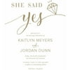 She Said Yes Standard Wedding Invitation