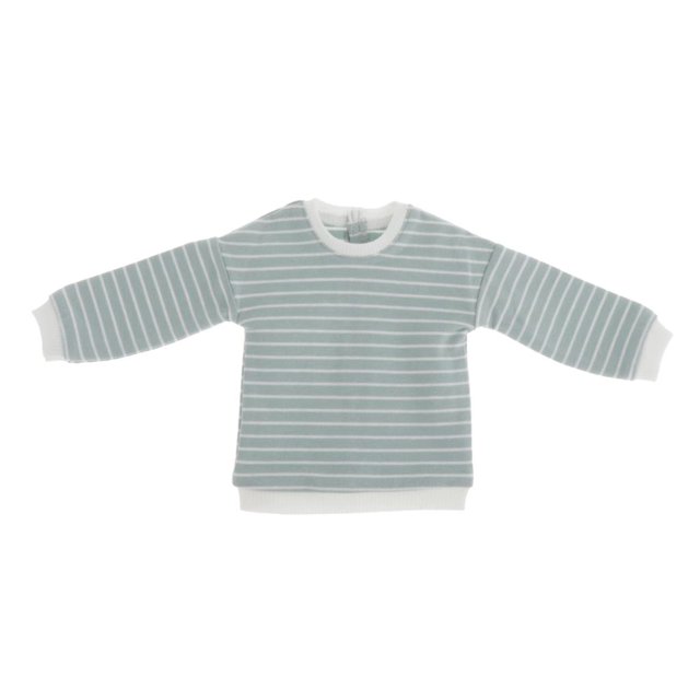 Suéter de rayas de muñeca encantadora Perfke 1/3 Ropa de muñeca BJD Sudadera con capucha de rayas Verde