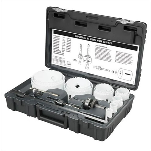 Disston D9599 Blu-Mol Industrial Xtreme Bi-Metal Hole Saw Kit- 20 Pieces