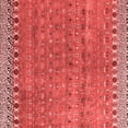 thumbnail image 1 of Ahgly Company Indoor Square Abstract Red Modern Area Rugs, 5' Square, 1 of 4