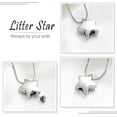 thumbnail image 4 of Personalized Mini Star Urn Necklaces For Ashes For Women Men Cremation Jewelry for Ashes Customizable Pet Dog Ashes Necklace, 4 of 7