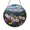 Acrylic 3.5 Inch, variant on Bright Meadow Wildflower Suncatcher Round Hanging Ornament Gift Decor