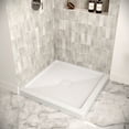 thumbnail image 3 of Streamline DT-2239-118 34 in. x 34 in. Corner PP Shower Base in Glossy White With Center Drain, Drain Included, 3 of 19