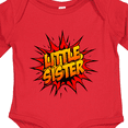 thumbnail image 4 of Inktastic Little Sister Super Hero Girls Long Sleeve Baby Bodysuit, 4 of 5