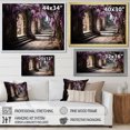 thumbnail image 4 of Designart "Japon Art violet Wisteria Archway I" Japanese Floater Framed Wall Art Print, 4 of 7