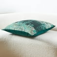thumbnail image 2 of Sparkling Decorative Throw Pillow Covers Soft Green Gold Glitter Square Cushion Cover Pillowcase for Couch Bed and Chair Green Gold 20" x 20", 2 of 6