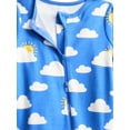 thumbnail image 3 of Wonder Nation Organic Cotton Baby Unisex Zip Front Footed Sleep N Play Pajamas, Sizes Preemie-6/9 Months, 3 of 3
