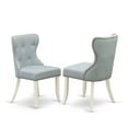thumbnail image 4 of Pemberly Row 5-piece Wood Dining Set in Linen White/Baby Blue, 4 of 6