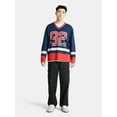 thumbnail image 2 of No Boundaries Hockey Jersey Style Shirt with Long Sleeves, Men's and Big Men's, 2 of 5