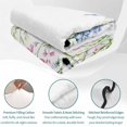 thumbnail image 4 of Twin XL Quilt Set 68''x98'', Spring Floral Lightweight Summer Bedspread Coverlet Set with 2 Pillow Shams, Colorful Watercolor Botanical Summer Breathable All Season Quilt Bedding for Dorm/Guest Room, 4 of 9