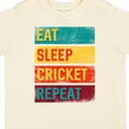 thumbnail image 4 of Inktastic Cricket Sports Eat Sleep Cricket Repeat Boys or Girls Toddler T-Shirt, 4 of 5