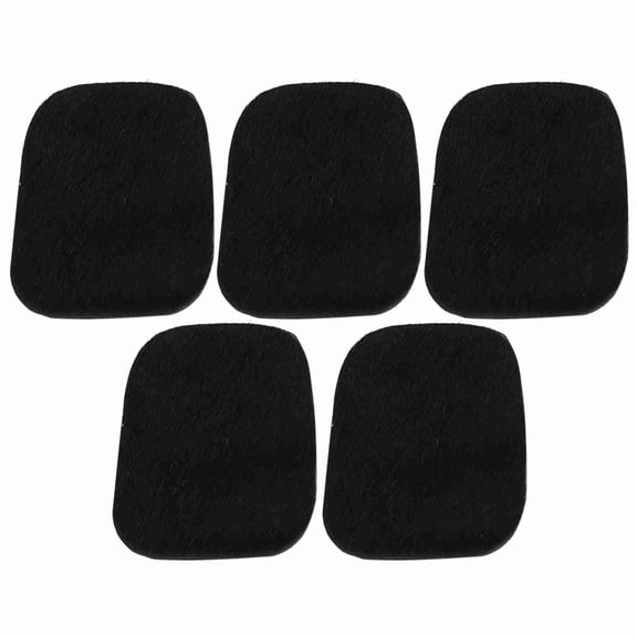 BIMZUC 5pcs Archery Arrow Rest Adhesive Silent Bow Stick Plate Premium Cowhide Leather Outdoor Target Shooting Accessories Universal Replacement For Recurve Bows Black