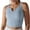 Blue, variant on qolati Womens Crop Tank Tops Ribbed Sleeveless Basic Workout Tops Fitness Sports Running Yoga Shirts Tops No Padding