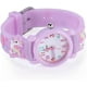 thumbnail image 2 of Reloj para niños, resistente al agua, con dibujos animados 3D, esfera redonda, correa de silicona, reloj de pulsera de cuarzo, regalo de Navidad para niñas y niños, color morado claro, 2 of 5