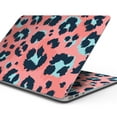 thumbnail image 1 of Design Skinz Leopard Coral and Teal V23 Full-Body Skin-Kit Compatible with MacBook 13" Air M1 (A2337), 1 of 5