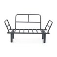 thumbnail image 6 of Sona Futon Love Seat Mustard Stylish & Compact Metal Futon Loveseat 2 Seater Convertible Sofa Helper Perfect for Small Spaces, 6 of 7