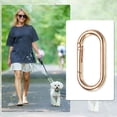 thumbnail image 4 of Uxcell 10 Pcs Spring O Rings Oval Metal Clips 2 Inch Spring Key Ring Buckle Clasps Connector Accessories for Bags Handbags Luggage Purse DIY Crafts, Gold, 4 of 6