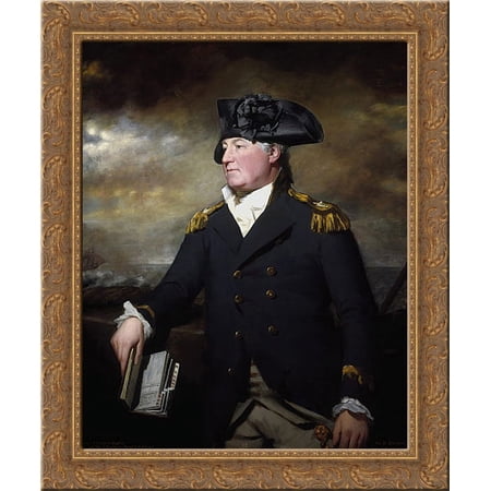 Rear Admiral Charles Inglis 20x20 Gold Ornate Wood Framed Canvas Art by Raeburn, Henry